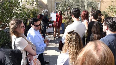 الجامعة الأمريكية بالقاهرة تستضيف طلاب من جامعة كولومبيا.. صور