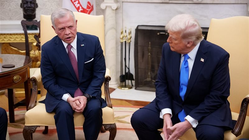 ترامب والعاهل الأردني