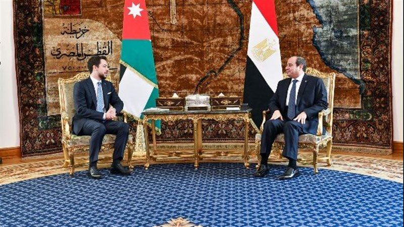 السيسي وولي عهد الأردن