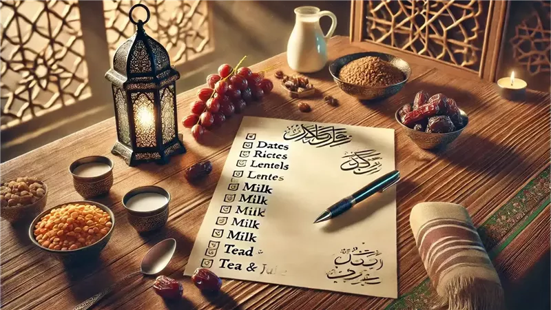 قائمة مشتريات رمضان