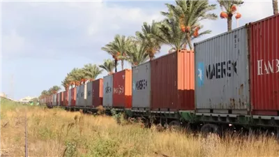 تفاصيل حادث انفصال 5 عربات من قطار بضائع بمحطة جزيرة شندويل بسوهاج