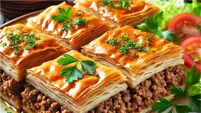 افكار فطار شهر رمضان 2025..طريقة عمل الجلاش باللحمة المفرومة