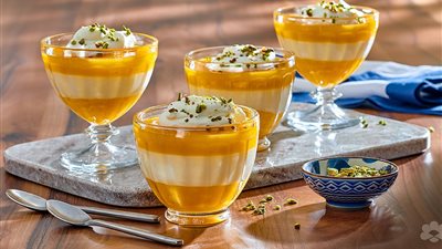 حلويات رمضان 2025.. طريقة عمل مهلبية قمر الدين بالحليب والآيس كريم