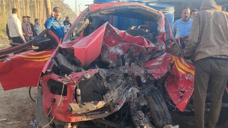 حادث طريق منشية دهشور
