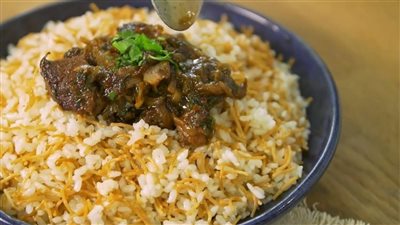 إفطار يوم 24 رمضان 2025..طريقة عمل كباب الحله باللحمة مع الأرز بالشعيرية 