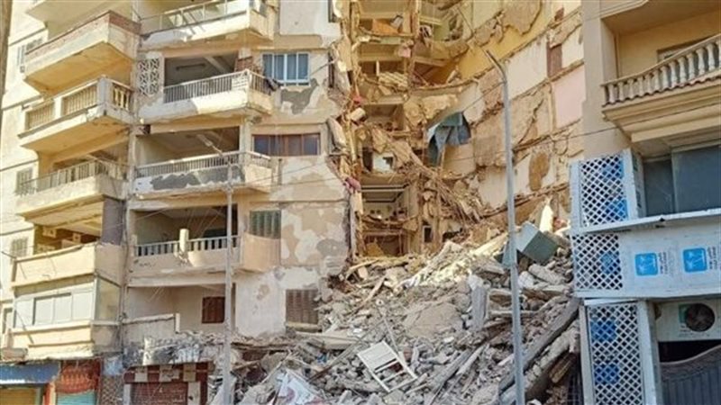 حادث عقار سكني بالإسكندرية