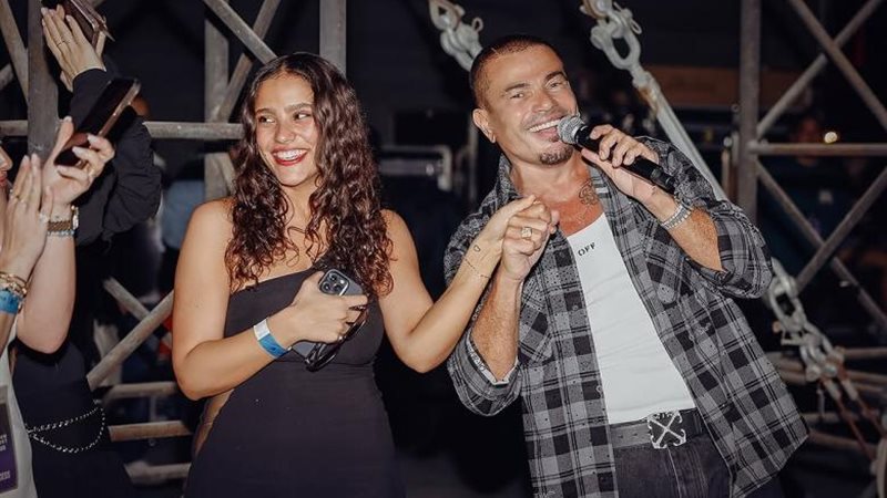 عمرو دياب وإبنته