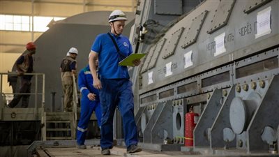 روساتوم: اكتمال تركيب التوربين في الوحدة الأولى لمحطة روبور النووية