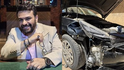 تحطم سيارة كريم الحسيني بالكامل بعد اصطدام مفاجئ بدراجة نارية.. تفاصيل