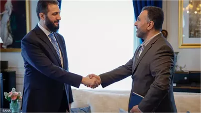 الشرع و وزير خارجيته يلتقيان بفريد مذهان صاحب قانون قيصر في باريس