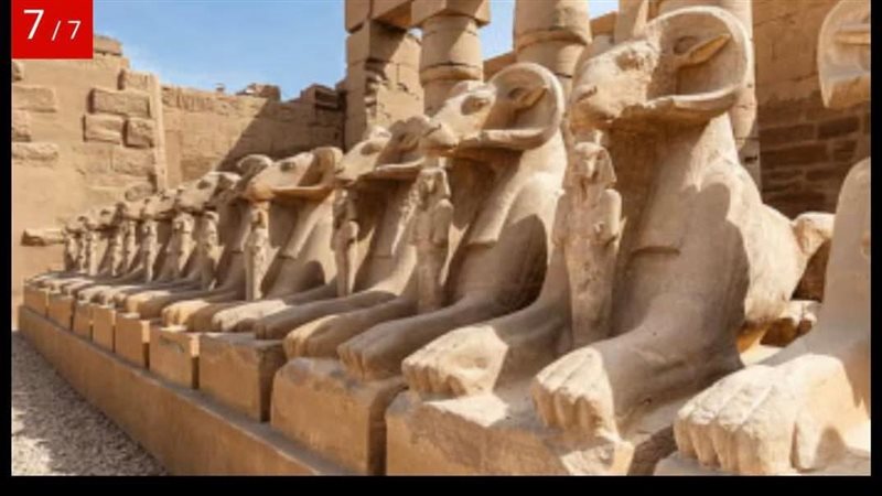 طريق الكباش بالأقصر