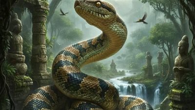 اكتشاف مذهل في الهند:ثعبان عملاق طوله 15 متراً يعيد رسم تاريخ الزواحف