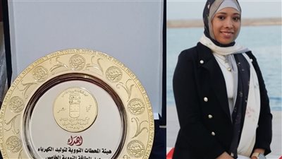 هيئة المحطات النووية تكرم إيمان سعيد مسئول ملف الطاقة لدورها في تغطية المشروع النووي