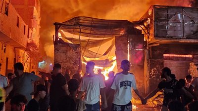 حريق بجوار محطة مترو المرج الجديدة أسفل الطريق الدائري يثير قلق المواطنين