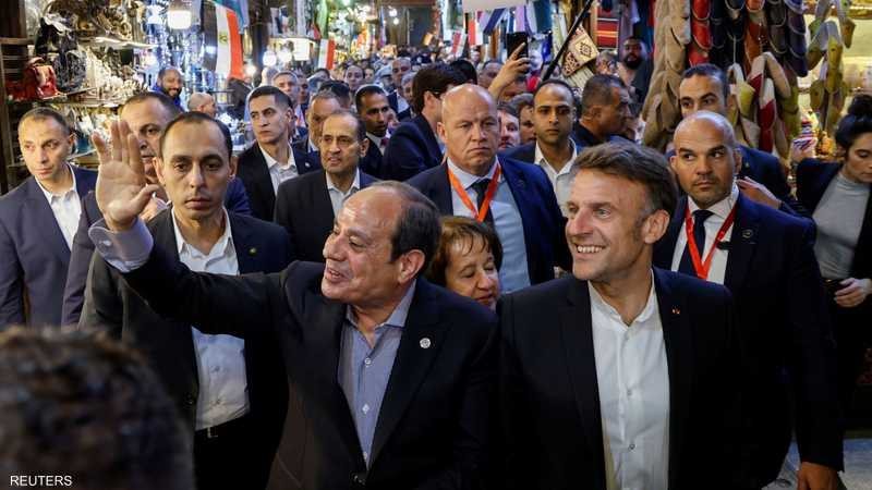 ماكرون والسيسي 