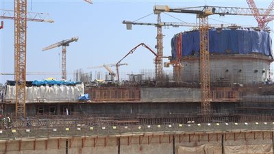 اكتمال أعمال الصبة الخرسانية لمبنى التحكم للوحدة النووية الأولى (UCB) بالمحطة النووية بالضبعة