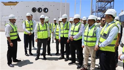 رئيس المحطات النووية يستقبل وزير العمل ومحافظ مطروح بموقع إنشاء محطة الضبعة