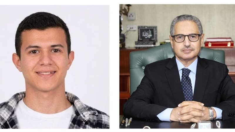 محافظ بنى سويف والطالب