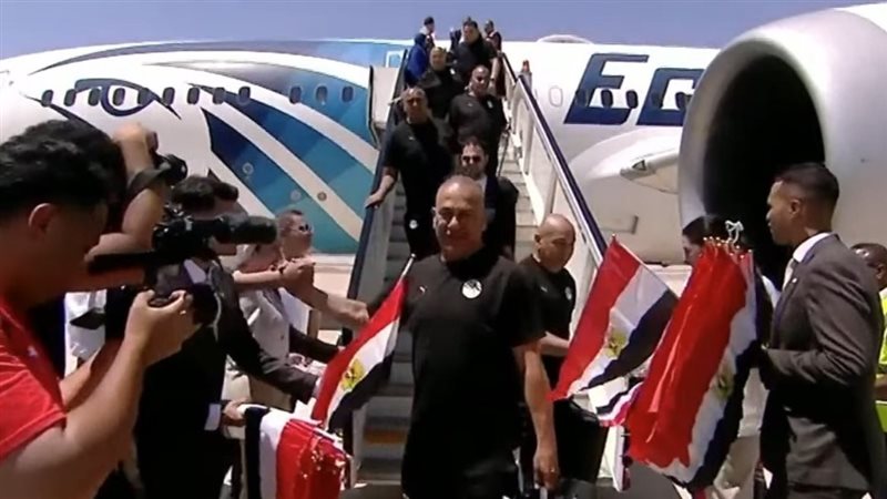 استقبال منتخب مصر 