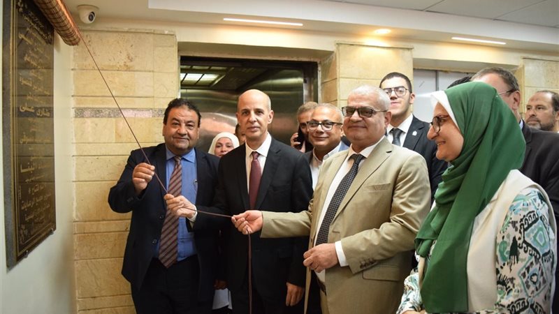 إفتتاح تطوير الرعايات بالمستشفى الجامعى
