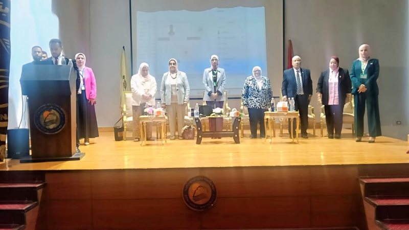 جانب من مؤتمر جامعة بنى سويف
