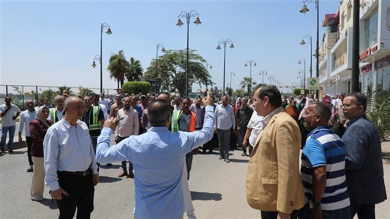 إخلاء مبنى الديوان العام ببنى سويف