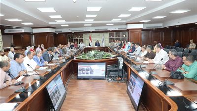 محافظ بنى سويف يتابع مستجدات مشروعات 