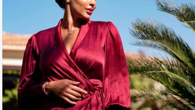 ياسمين صبري تخطف أنظار جمهورها بإطلالة باللون الأحمر