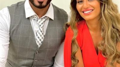 منة فضالي برفقة خالد سليم من كواليس فيلم ”فى القلب”