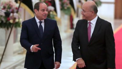السيسي يلتقى نظيره العراقى على هامش مؤتمر بغداد للحوار والشراكة