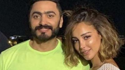 شاهد.. بسمة بوسيل تحتفل بعيد ميلاد تامر حسنى بطريقة مختلفة