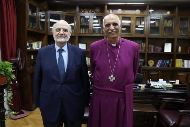 لقاء رئيس الأسقفية مع أمين كنائس الشرق الأوسط
