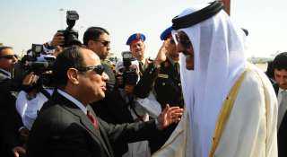 السيسي يستقبل أمير قطر بقصر الاتحادية